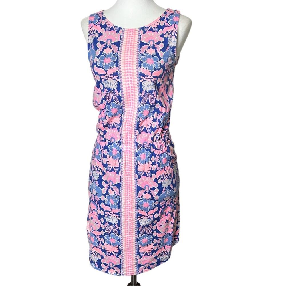 Lilly Pulitzer Pink Purple Floral Print Dress Size XXS